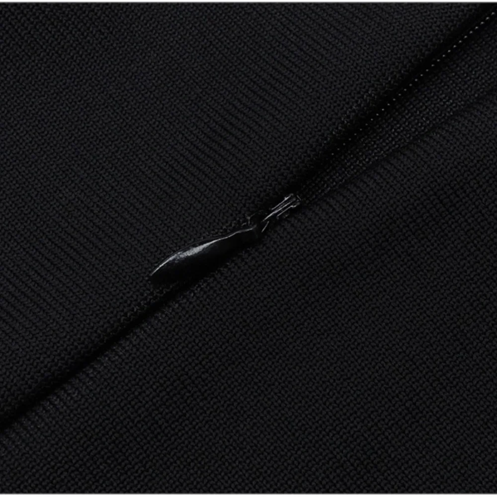 Bandage Waist Detail Bodycon Dress in Black - Picture 10 of 14